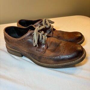 Bed Stu Beacon Tawny Zone Leather Men’s Wingtip Derby Oxfords Size 9